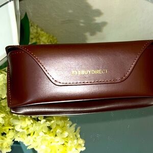 Eye Buy Direct Brown Leather Women’s Eyeglasses Case Only